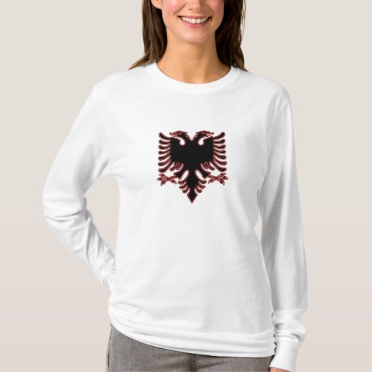 T-shirt Aigle à deux têtes en Albanie (Devant)