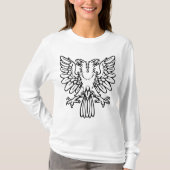 T-shirt Aigle à deux têtes - Noir (Devant)