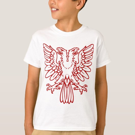 T-shirt Aigle à deux têtes - Rouge rubis (Devant)