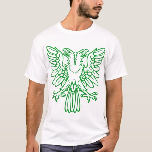 T-shirt Aigle à deux têtes - Vert herbe (Devant)