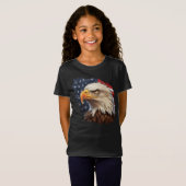 T-Shirt Aigle à drapeau américain (Devant entier)