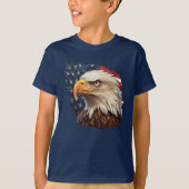T-shirt Aigle à drapeau américain (Devant)