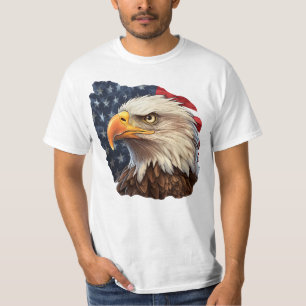 T-shirt Aigle à drapeau américain