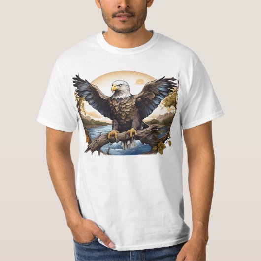 T-Shirt - Aigle à tête blanche américain (Devant)