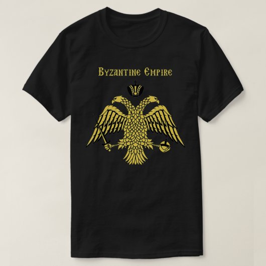 T-shirt Aigle à tête double de l'Empire byzantin Constanti (Design devant)
