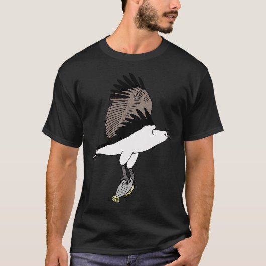 T-shirt Aigle à ventre blanc (Devant)