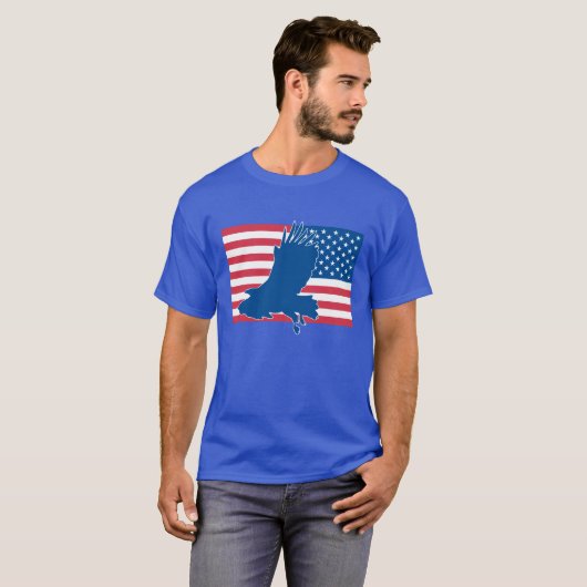 T-shirt aigle américain (Devant entier)