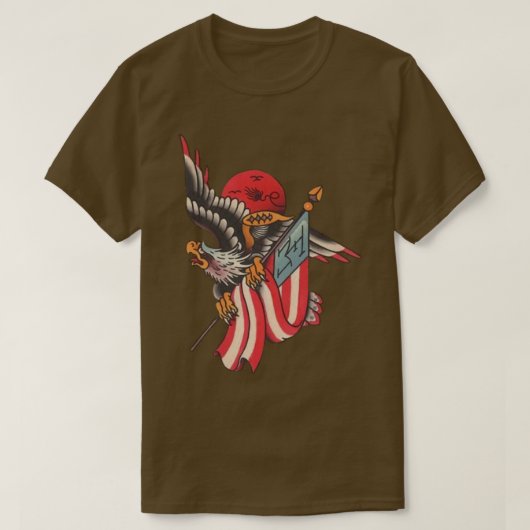 T-shirt aigle américain (Design devant)