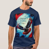T-shirt aigle américain (Devant)