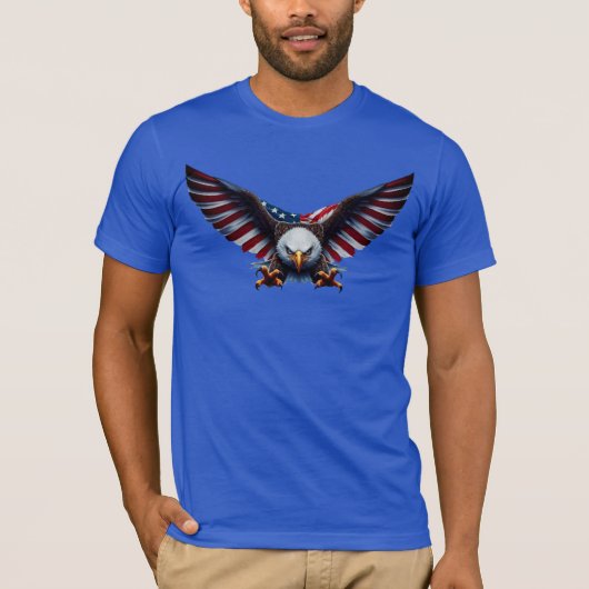 T-shirt Aigle Américain arrive pour vous! (Devant)