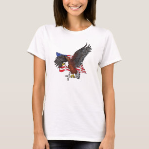 T-shirt Aigle américain avec croix