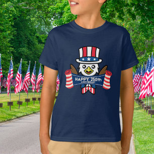 T-shirt Aigle Américain Patriotique Joyeux 250e Anniversai