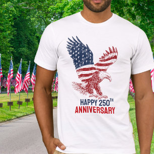 T-shirt Aigle Américain Patriotique Joyux 250e Anniversair