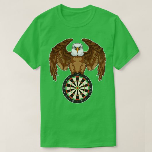 T-shirt Aigle aux fléchettes avec Dartboard (Design devant)