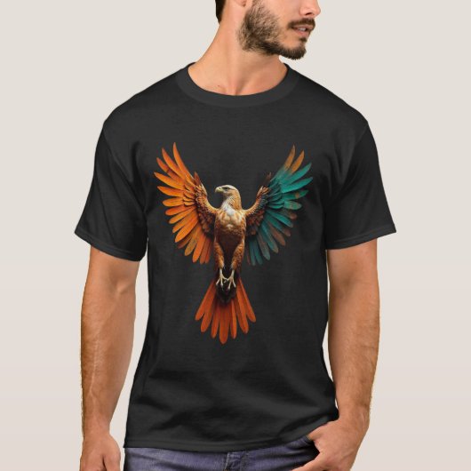 T-shirt Aigle avec ailes ouvertes - Tee graphique (Devant)