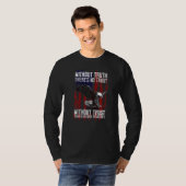 T-shirt Aigle avec drapeau américain (Devant entier)