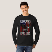 T-shirt Aigle avec drapeau américain (Devant entier)
