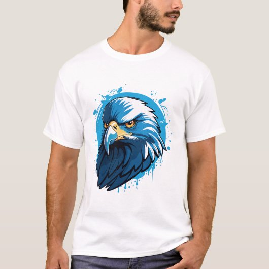 T-shirt Aigle Bleu (Devant)