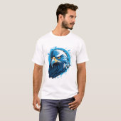 T-shirt Aigle Bleu (Devant entier)