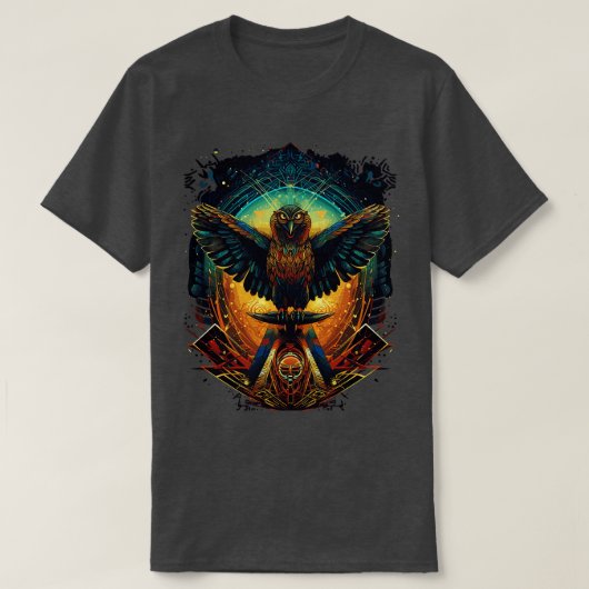 T-shirt Aigle chamanique DMT Art (Design devant)