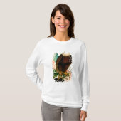 T-shirt Aigle chauve avec le drapeau (Devant entier)