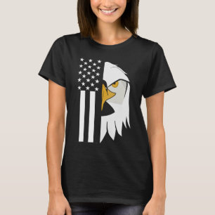 T-shirt Aigle chauve I Drapeau américain I Patriotique Lib