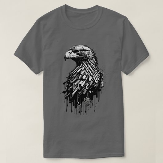 T-shirt Aigle d'Amérique gauche (Design devant)