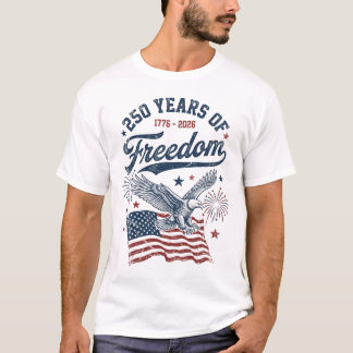 T-shirt Aigle de 250 ans de liberté aux États-Unis