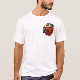 T-shirt Aigle de balle Force et liberté patriotiques