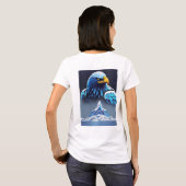 T-shirt Aigle de cristal : Libérez votre esprit sauvage Te (Dos entier)