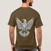 T-shirt Aigle de la liberté en cristal - Ambition majestue (Dos)