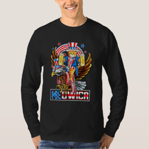 T-shirt Aigle de la Meowica 4 juillet Ame patriotique