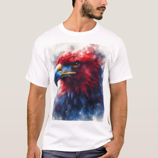 T-shirt aigle de liberté Abstraite (Devant)