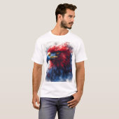 T-shirt aigle de liberté Abstraite (Devant entier)