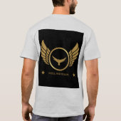 T-shirt Aigle doré avec image de texte Wings Feeling Good (Dos)