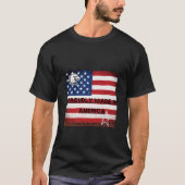 T-shirt aigle drapeau américain (Devant)
