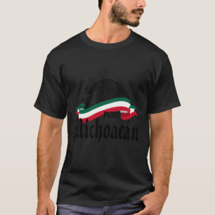T-shirt Aigle Drapeau Michoacán Mexique Puro Michoacán