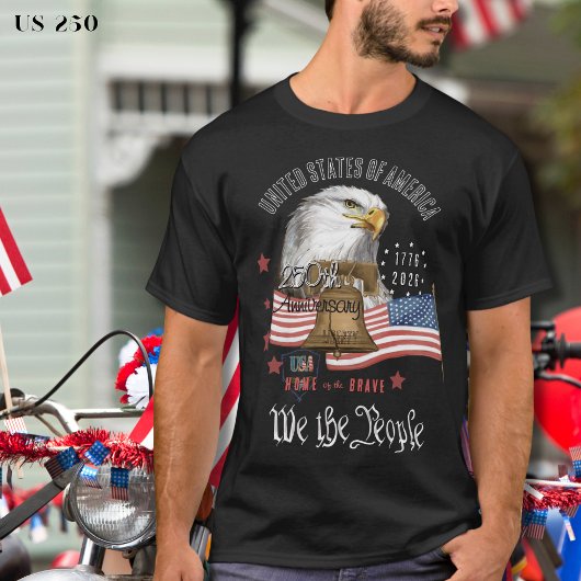 T-shirt Aigle du 250e anniversaire "Nous, le Peuple" US 25