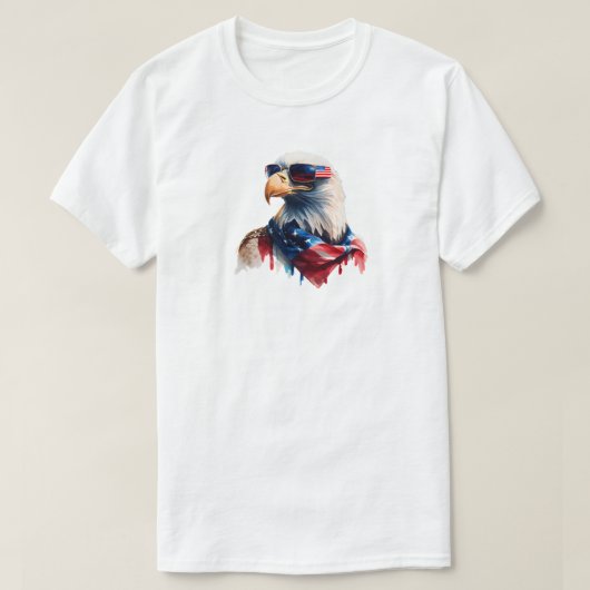 T-Shirt Aigle du 4 Juillet (Design devant)