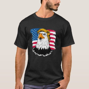 T-shirt Aigle du 4 juillet Fierté américaine Aigle Symbole