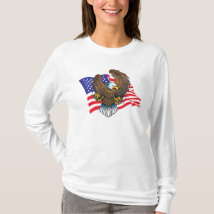 T-shirt Aigle et drapeau