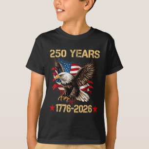 T-shirt Aigle Et Drapeau 250 Ans 1776-2026 250e Anniversai