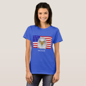T-shirt Aigle et drapeau américain (Devant entier)