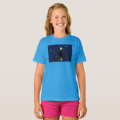 T-shirt Aigle Et Drapeau De L'Alaska (Devant entier)