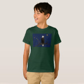 T-shirt Aigle Et Drapeau De L'Alaska (Devant entier)