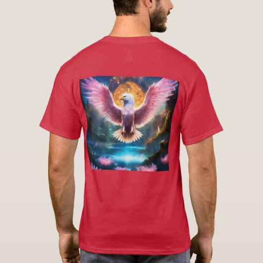 T-shirt Aigle géant puissant avec ailes se répandant dans  (Dos)