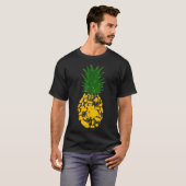 T-shirt Aigle Guinée Cochons ananas Forme d'ananas Cochon (Devant entier)