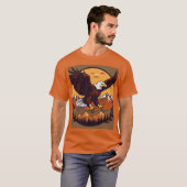 T-shirt "Aigle Majestueux : Scales et Flames complexes (Devant entier)