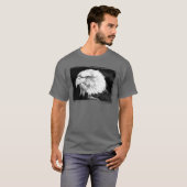 T-shirt Aigle Modèle Élégant gris foncé Ajouter image (Devant entier)