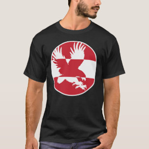 T-shirt Aigle noir d'Autriche Drapeau animal national autr